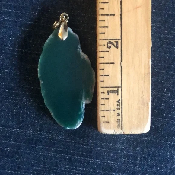 Green agate pendant - Picture 5 of 5